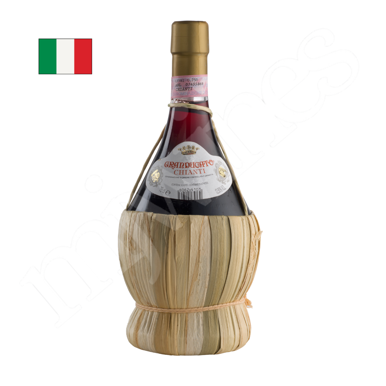 Granducato Chianti DOCG Fiasco Paglia Red Wine 750ml