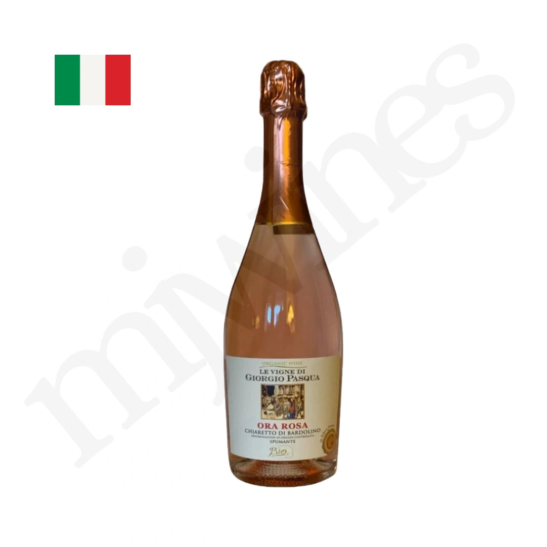 Le Vigne Di Giorgio Chiaretto Di Bardolino DOC Brut Spumante Ora Rosa Organic Rose Wine 750ml