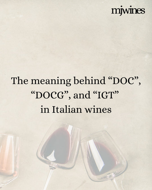 What's the difference between DOCG, DOC and IGT?