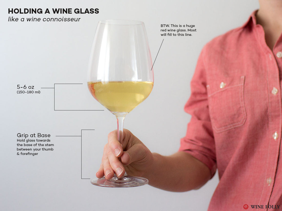 How to Hold Wine Glasses