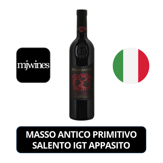 Masso Antico Primitivo Salento IGT Appasito Red Wine 750ml
