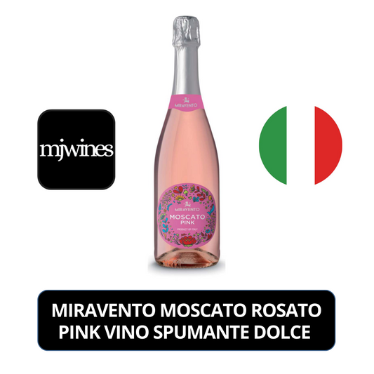 Miravento Moscato Rosato Pink Vino Spumante Dolce Sparkling Wine